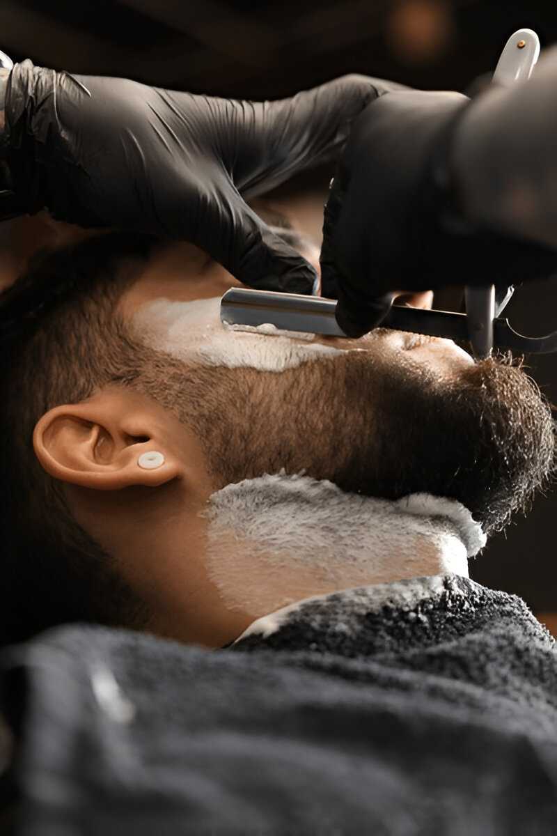 men's bread cutting at salon